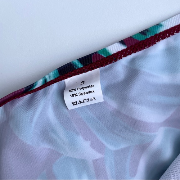 Shein Maroon/Floral Bikini - Picture 3 of 7